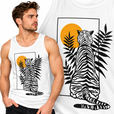 TANK TOP ZWIERZĘTA  TIGRE MIRANDO